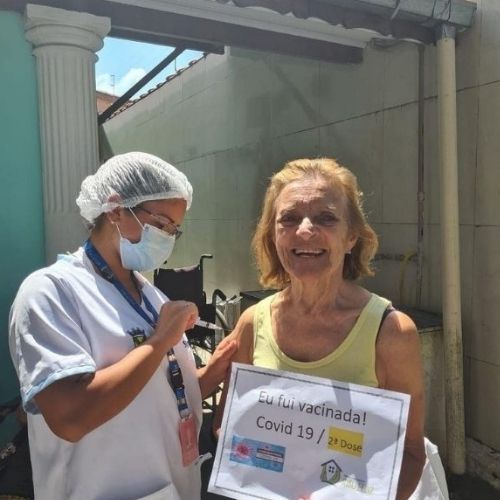 8 Dia de Vacinar Casa de repouso Riso Feliz I Santo André SP