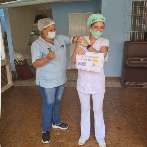 9 Dia de Vacinar Casa de repouso Riso Feliz I Santo André SP