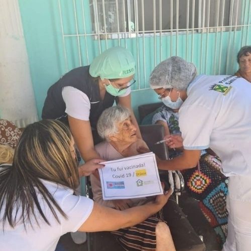4 Dia de Vacinar Casa de repouso Riso Feliz I Santo André SP