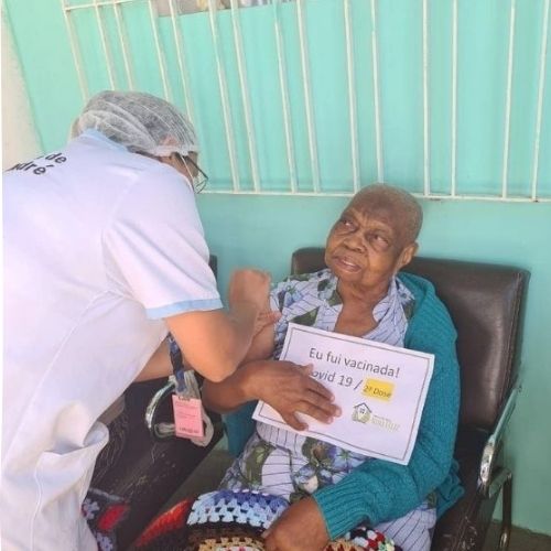 6 Dia de Vacinar Casa de repouso Riso Feliz I Santo André SP